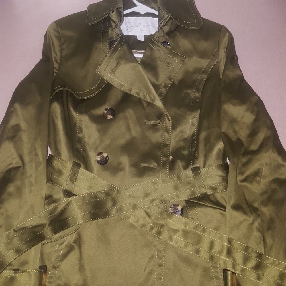 Beautiful green trench coat